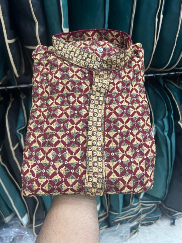 PREMIUM JERRY SEQUENCE KURTA PAJAMA - Image 2